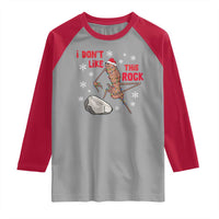 I Do Not Like This Rock Raglan Shirt Christmas Marcus The Worm Meme Gift - Wonder Print Shop