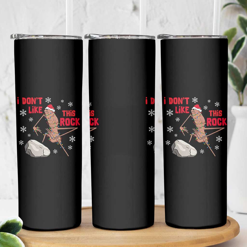 I Do Not Like This Rock Skinny Tumbler Christmas Marcus The Worm Meme Gift - Wonder Print Shop