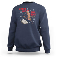 I Do Not Like This Rock Sweatshirt Christmas Marcus The Worm Meme Gift - Wonder Print Shop