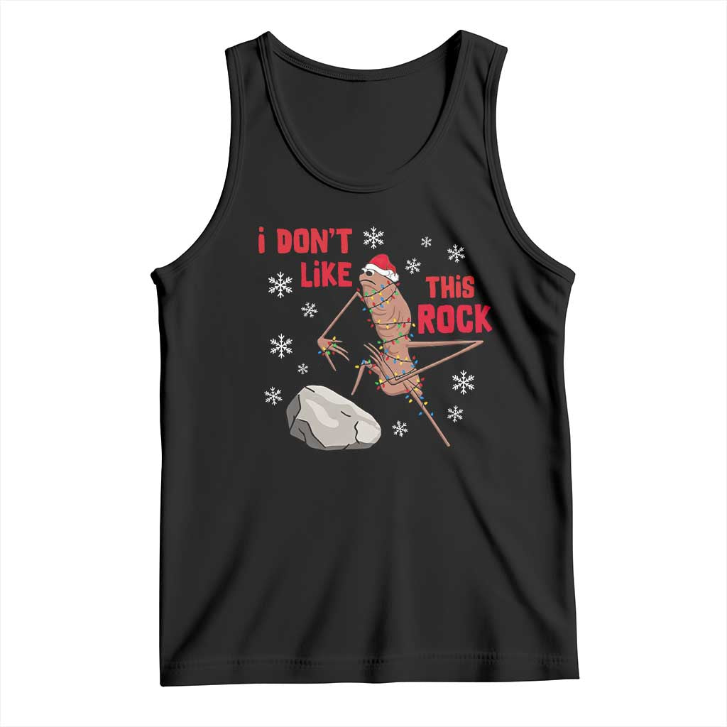 I Do Not Like This Rock Tank Top Christmas Marcus The Worm Meme Gift - Wonder Print Shop