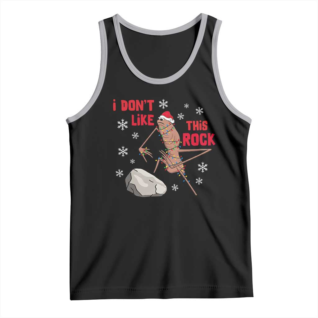 I Do Not Like This Rock Tank Top Christmas Marcus The Worm Meme Gift - Wonder Print Shop