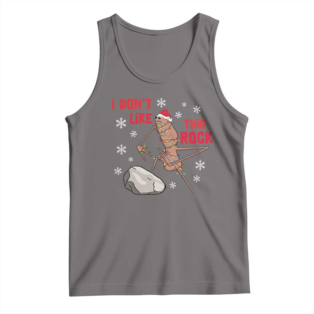 I Do Not Like This Rock Tank Top Christmas Marcus The Worm Meme Gift - Wonder Print Shop