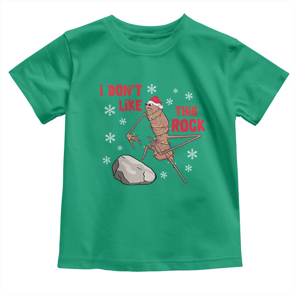 I Do Not Like This Rock Toddler T Shirt Christmas Marcus The Worm Meme Gift - Wonder Print Shop