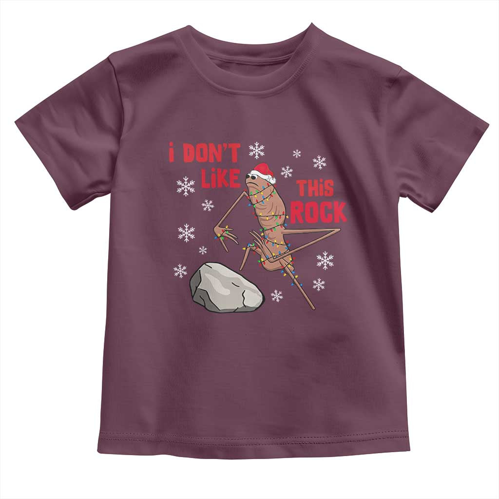 I Do Not Like This Rock Toddler T Shirt Christmas Marcus The Worm Meme Gift - Wonder Print Shop