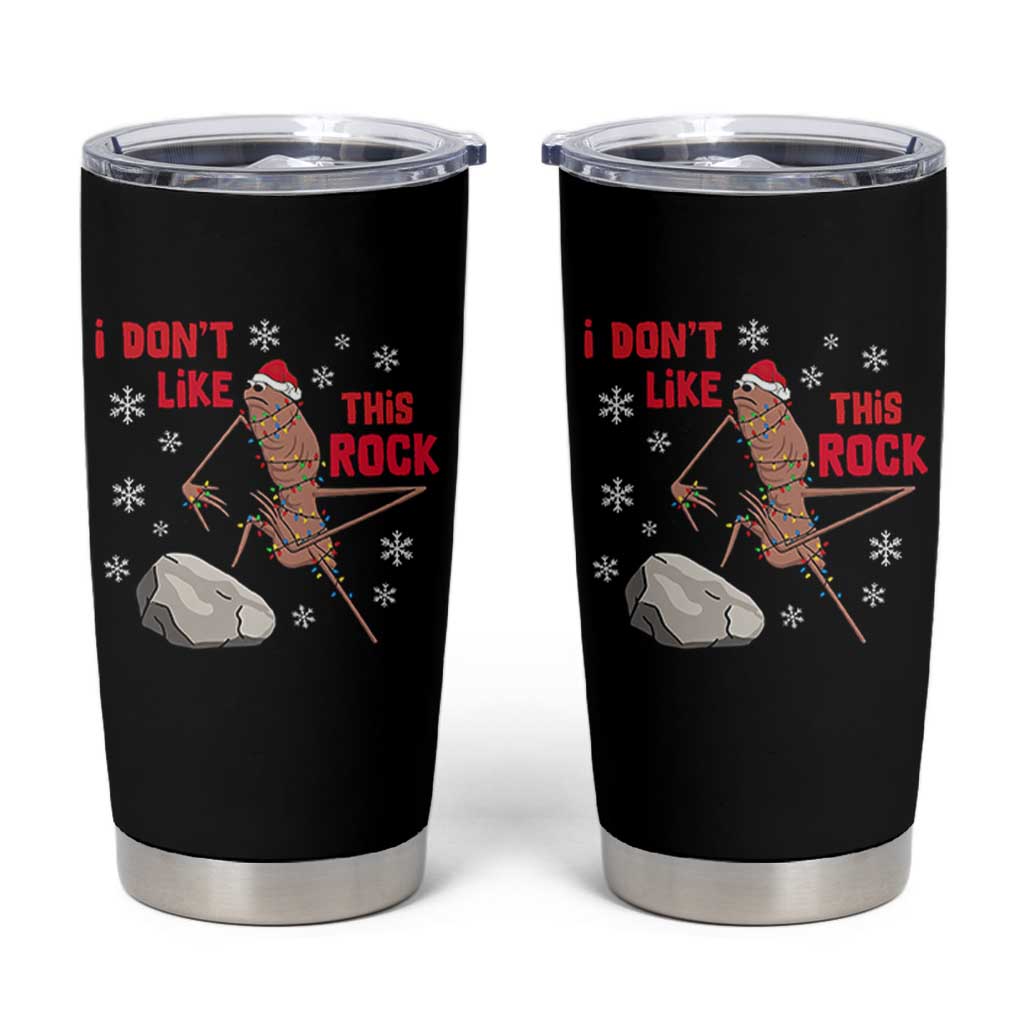 I Do Not Like This Rock Tumbler Cup Christmas Marcus The Worm Meme Gift - Wonder Print Shop