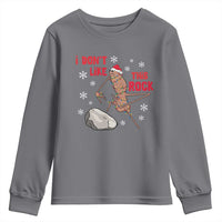 I Do Not Like This Rock Youth Sweatshirt Christmas Marcus The Worm Meme Gift - Wonder Print Shop