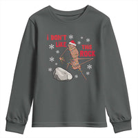 I Do Not Like This Rock Youth Sweatshirt Christmas Marcus The Worm Meme Gift - Wonder Print Shop