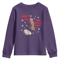 I Do Not Like This Rock Youth Sweatshirt Christmas Marcus The Worm Meme Gift - Wonder Print Shop