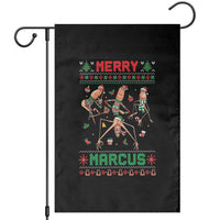 Funny Merry Marcus Garden Flag Ugly Christmas Marcus The Worm Meme Gift - Wonder Print Shop