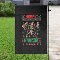 Funny Merry Marcus Garden Flag Ugly Christmas Marcus The Worm Meme Gift - Wonder Print Shop
