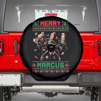Funny Merry Marcus Spare Tire Cover Ugly Christmas Marcus The Worm Meme Gift - Wonder Print Shop