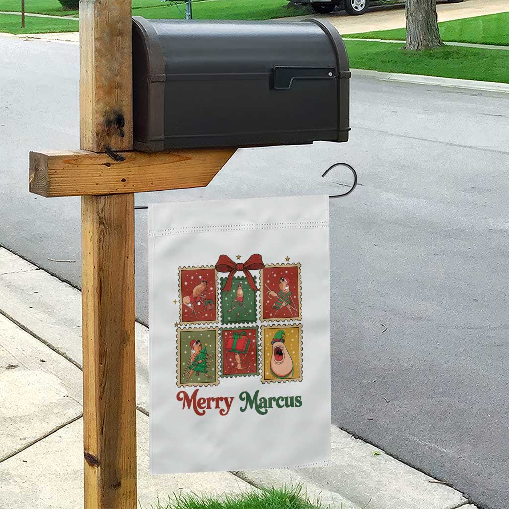 Christmas Marcus The Worm Meme Garden Flag Funny Merry Marcus Gift - Wonder Print Shop