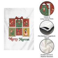 Christmas Marcus The Worm Meme Garden Flag Funny Merry Marcus Gift - Wonder Print Shop