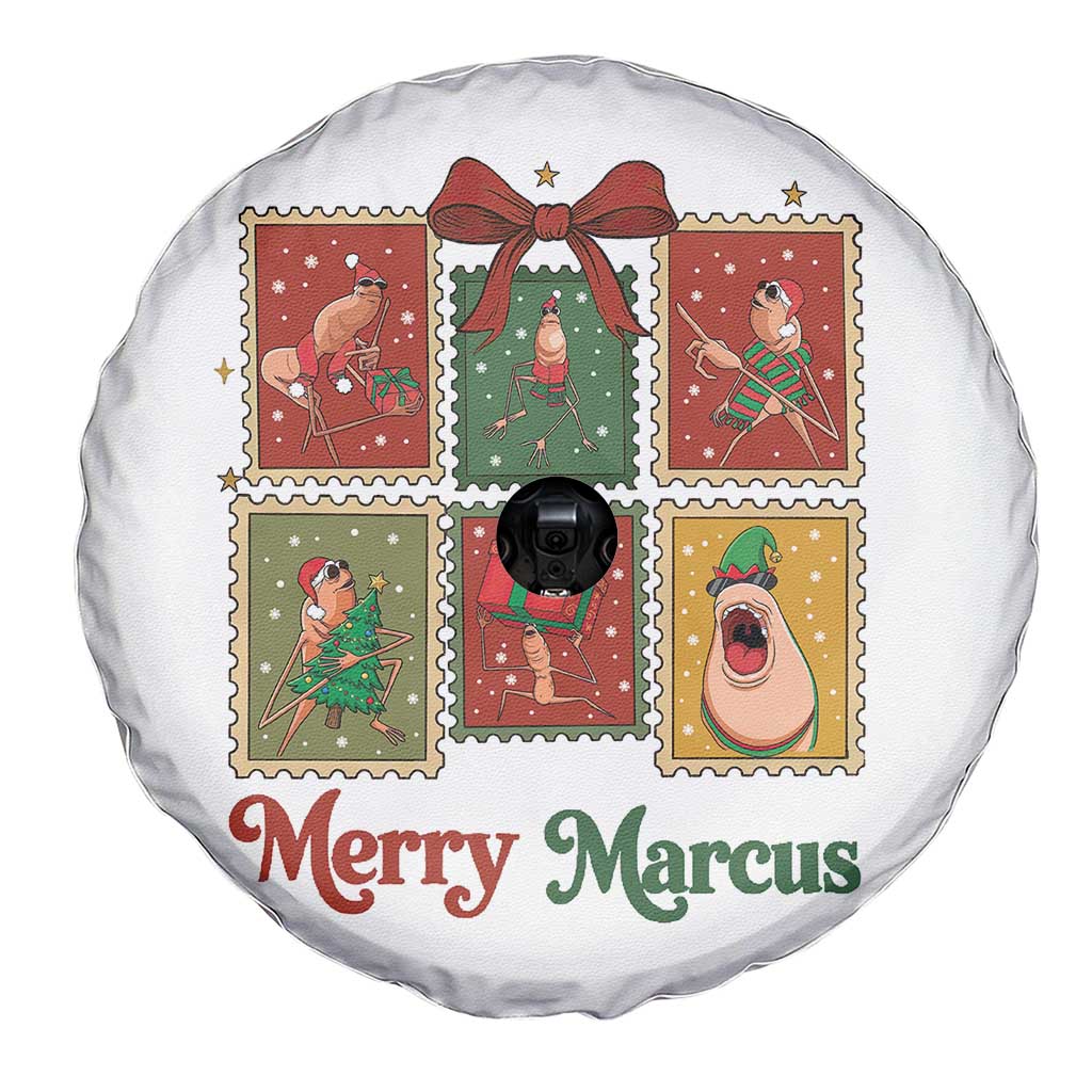 Christmas Marcus The Worm Meme Spare Tire Cover Funny Merry Marcus Gift - Wonder Print Shop