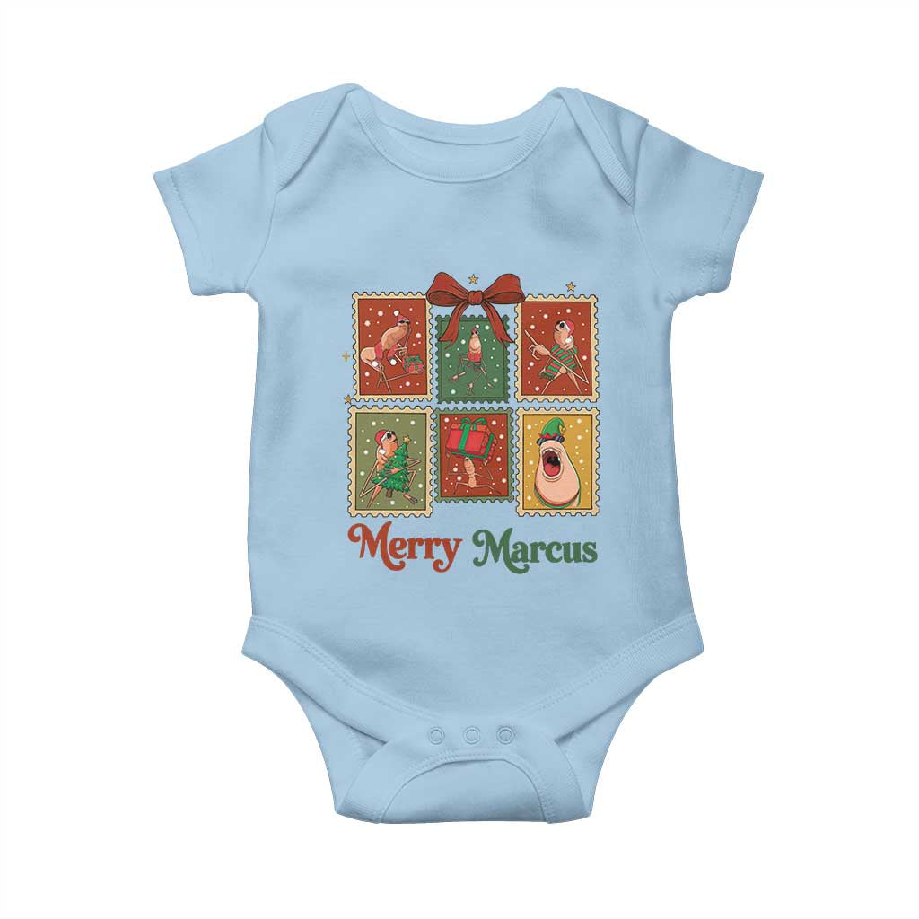 Christmas Marcus The Worm Meme Baby Onesie Funny Merry Marcus Gift - Wonder Print Shop