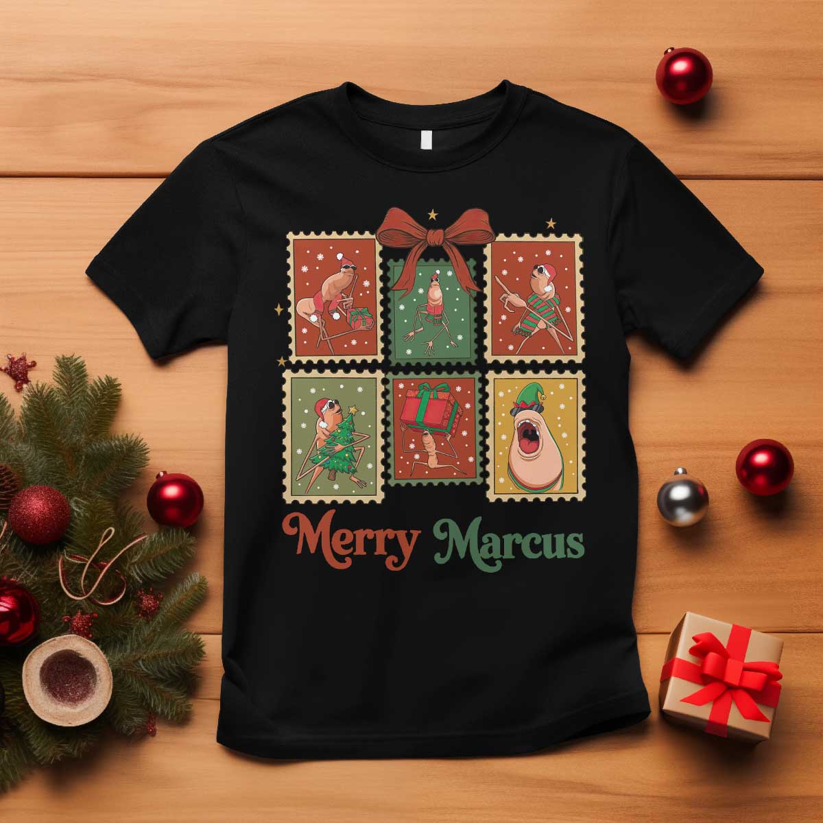 Christmas Marcus The Worm Meme T Shirt Funny Merry Marcus Gift - Wonder Print Shop