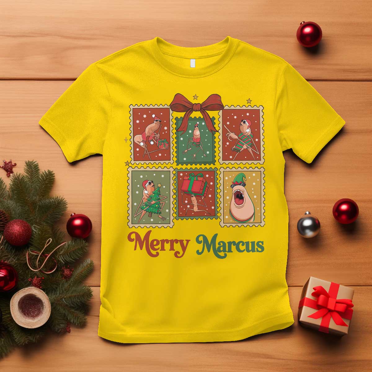Christmas Marcus The Worm Meme T Shirt Funny Merry Marcus Gift - Wonder Print Shop