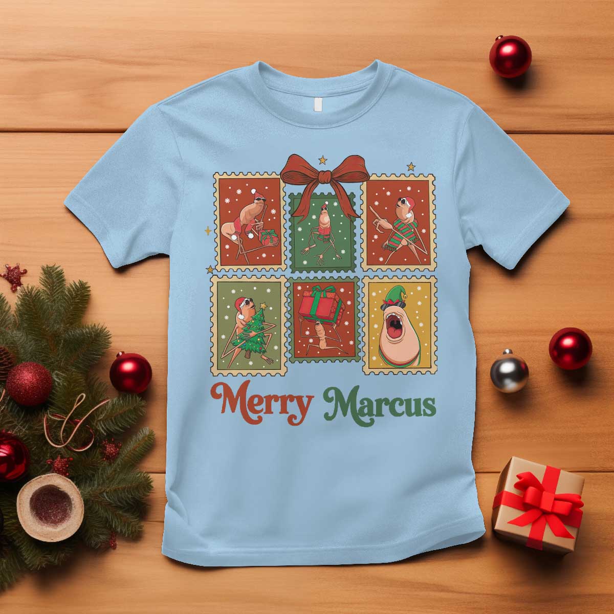 Christmas Marcus The Worm Meme T Shirt Funny Merry Marcus Gift - Wonder Print Shop