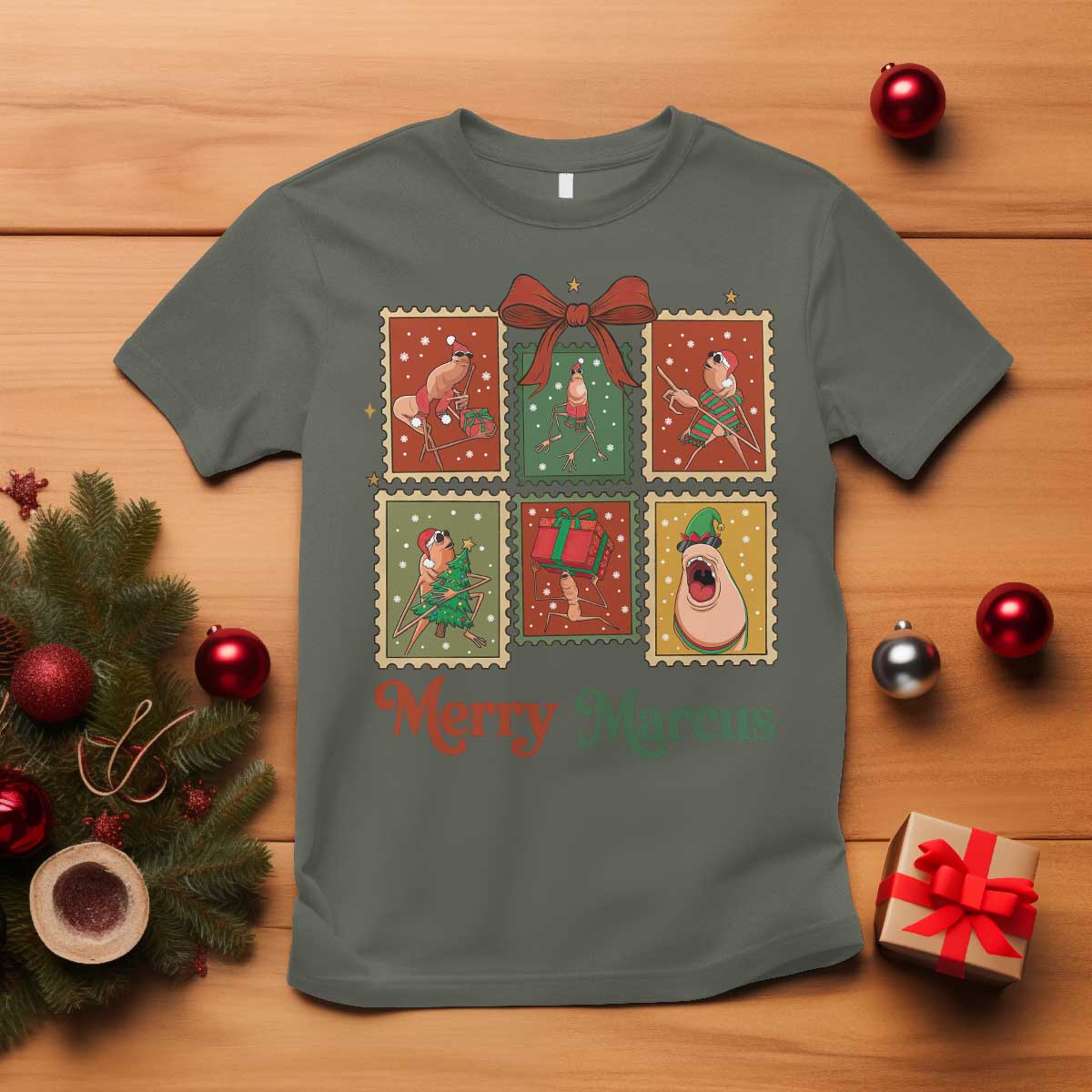 Christmas Marcus The Worm Meme T Shirt Funny Merry Marcus Gift - Wonder Print Shop