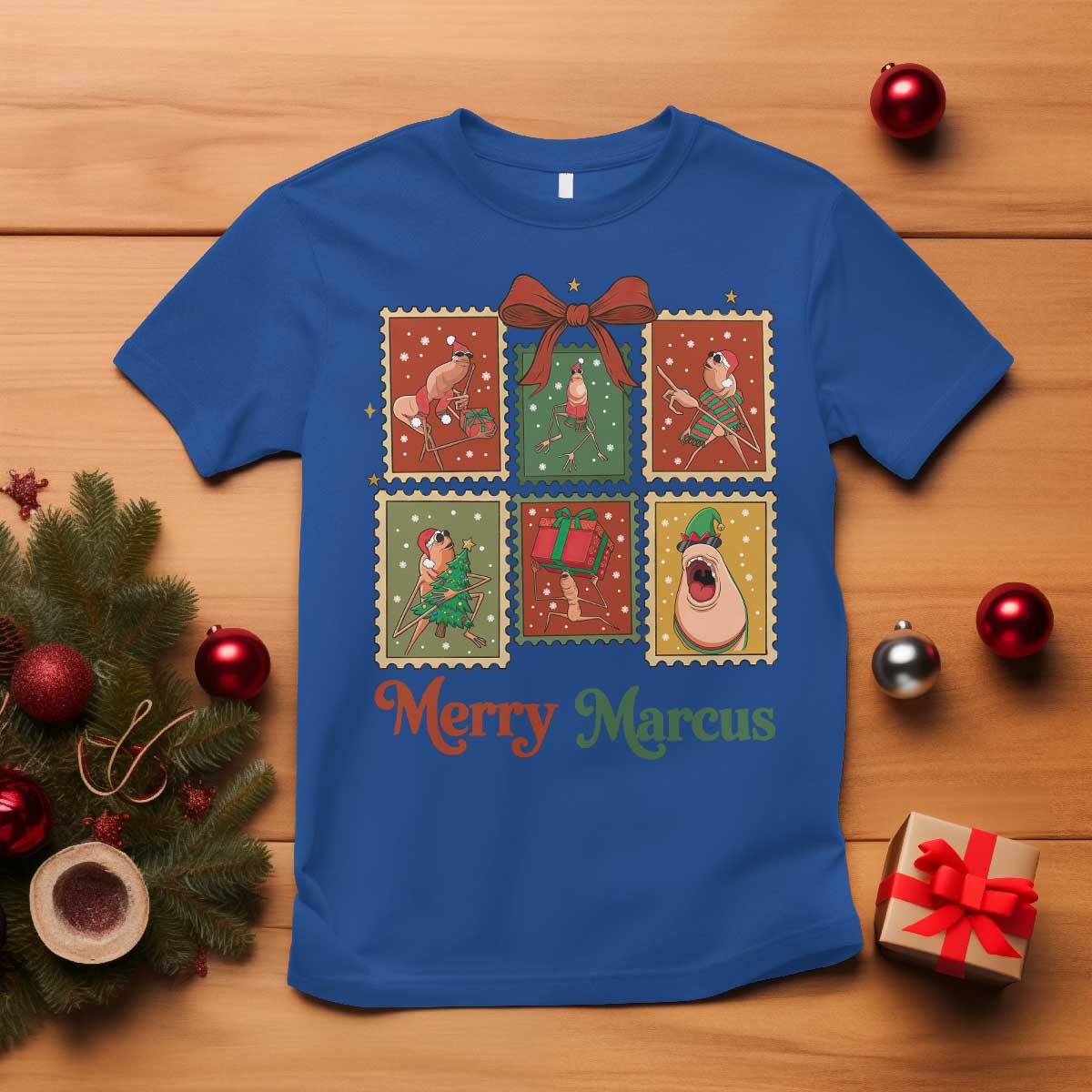 Christmas Marcus The Worm Meme T Shirt Funny Merry Marcus Gift - Wonder Print Shop