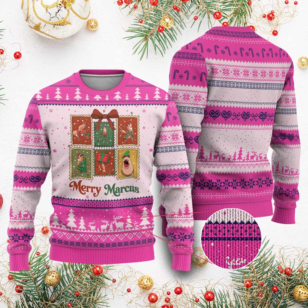 Xmas Marcus The Worm Meme Ugly Christmas Sweater Funny Merry Marcus Gift - Wonder Print Shop