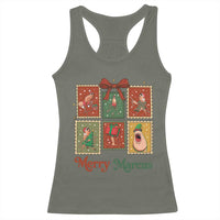 Christmas Marcus The Worm Meme Racerback Tank Top Funny Merry Marcus Gift - Wonder Print Shop