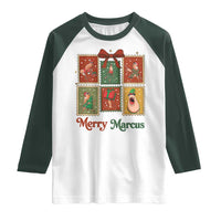 Christmas Marcus The Worm Meme Raglan Shirt Funny Merry Marcus Gift - Wonder Print Shop