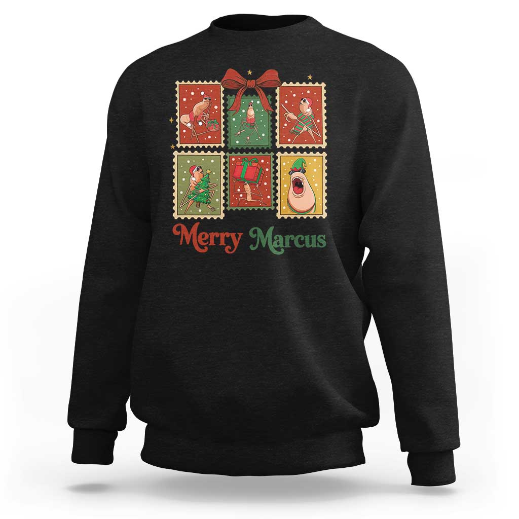 Christmas Marcus The Worm Meme Sweatshirt Funny Merry Marcus Gift - Wonder Print Shop