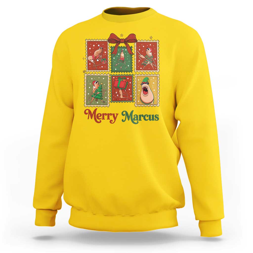 Christmas Marcus The Worm Meme Sweatshirt Funny Merry Marcus Gift - Wonder Print Shop