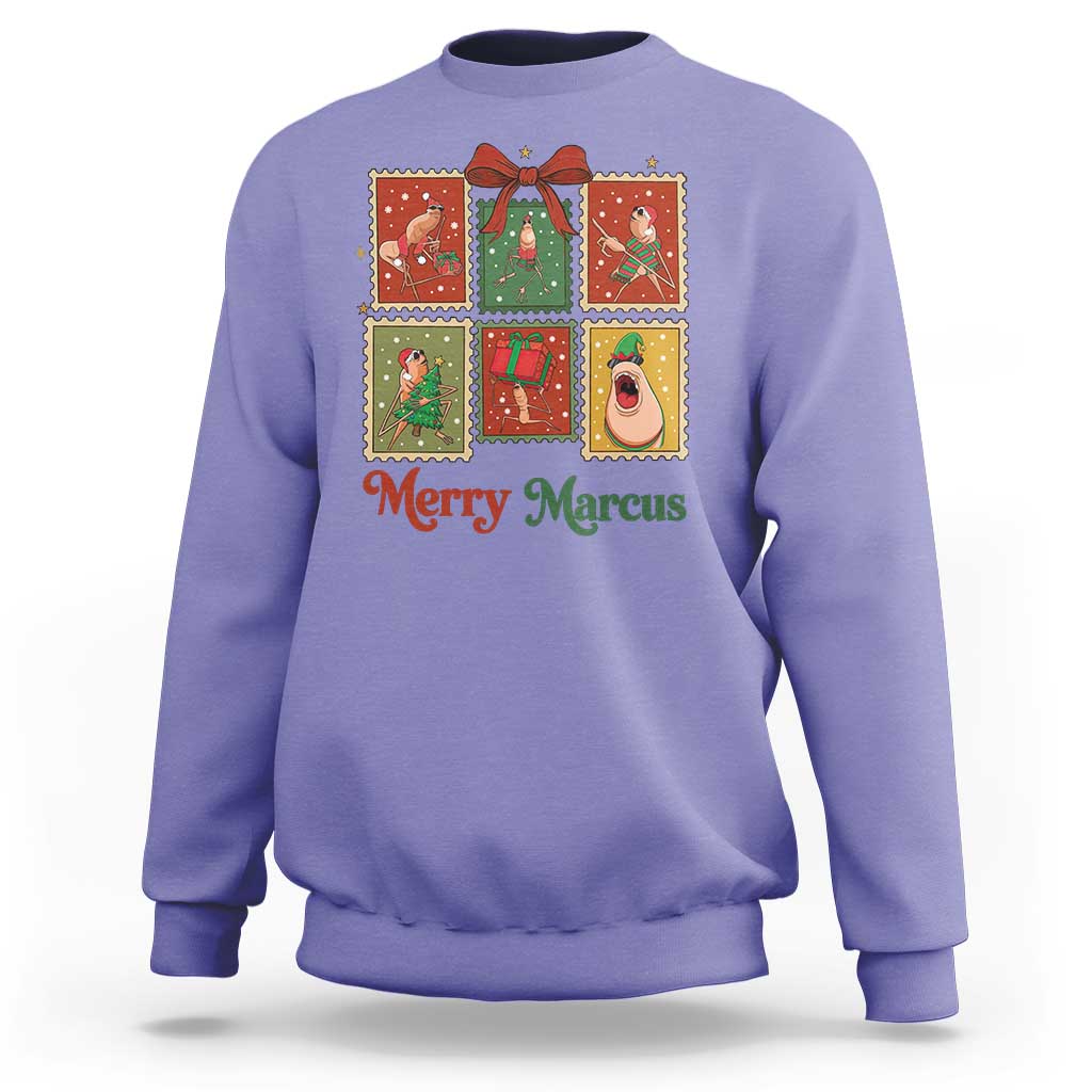Christmas Marcus The Worm Meme Sweatshirt Funny Merry Marcus Gift - Wonder Print Shop