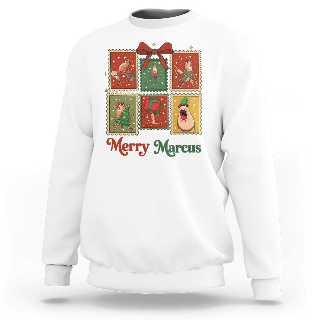 Christmas Marcus The Worm Meme Sweatshirt Funny Merry Marcus Gift - Wonder Print Shop
