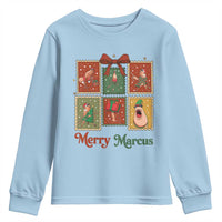 Christmas Marcus The Worm Meme Youth Sweatshirt Funny Merry Marcus Gift - Wonder Print Shop