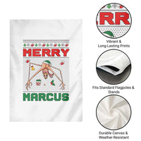 Marcus The Worm Meme Merry Marcus Garden Flag Funny Ugly Christmas Gift - Wonder Print Shop