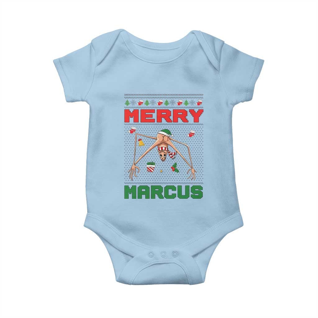 Marcus The Worm Meme Merry Marcus Baby Onesie Funny Ugly Christmas Gift - Wonder Print Shop