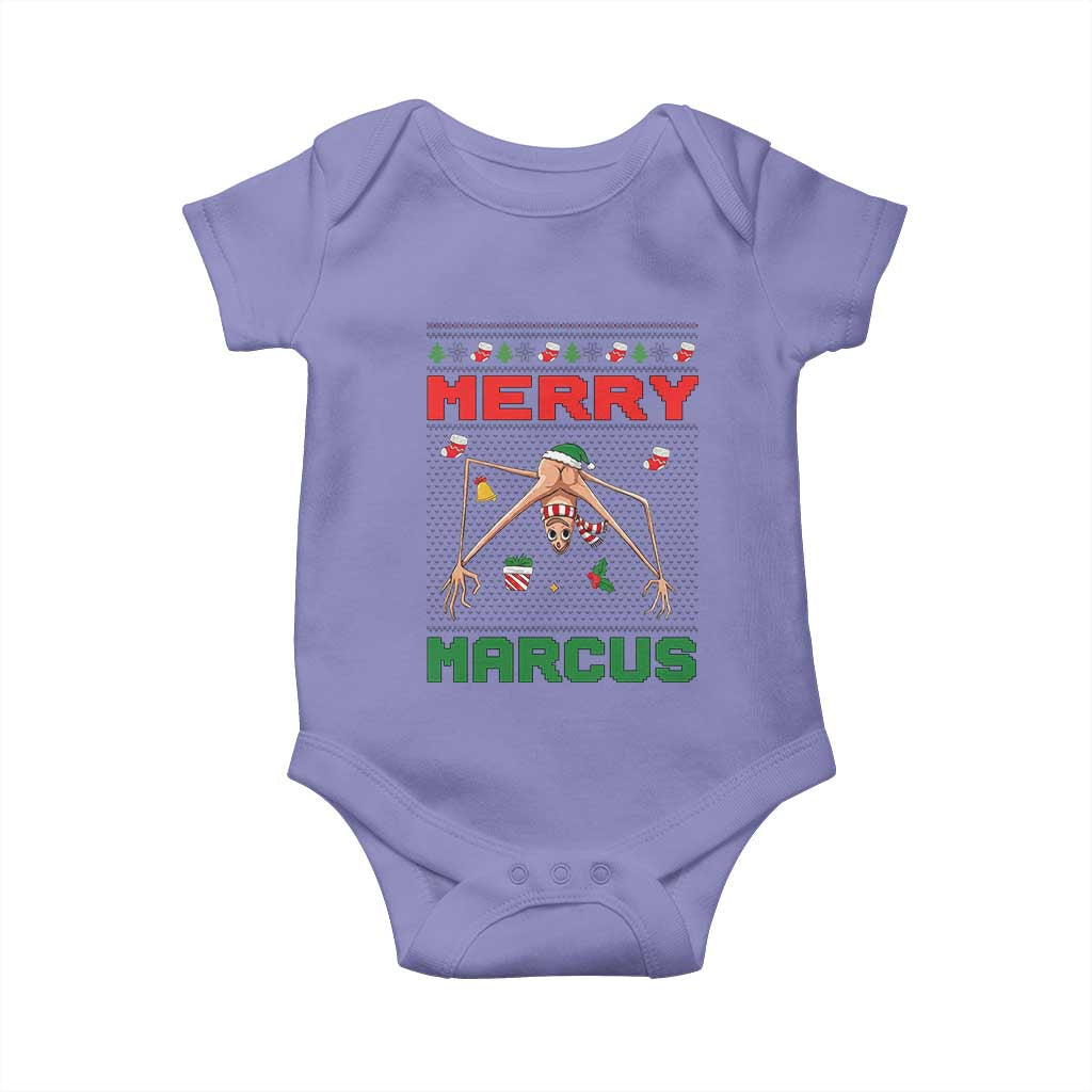 Marcus The Worm Meme Merry Marcus Baby Onesie Funny Ugly Christmas Gift - Wonder Print Shop