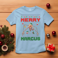 Marcus The Worm Meme Merry Marcus T Shirt Funny Ugly Christmas Gift - Wonder Print Shop