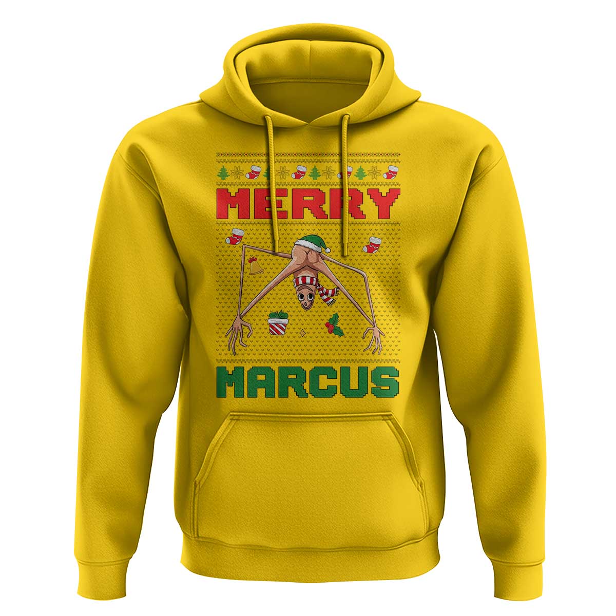 Marcus The Worm Meme Merry Marcus Hoodie Funny Ugly Christmas Gift - Wonder Print Shop
