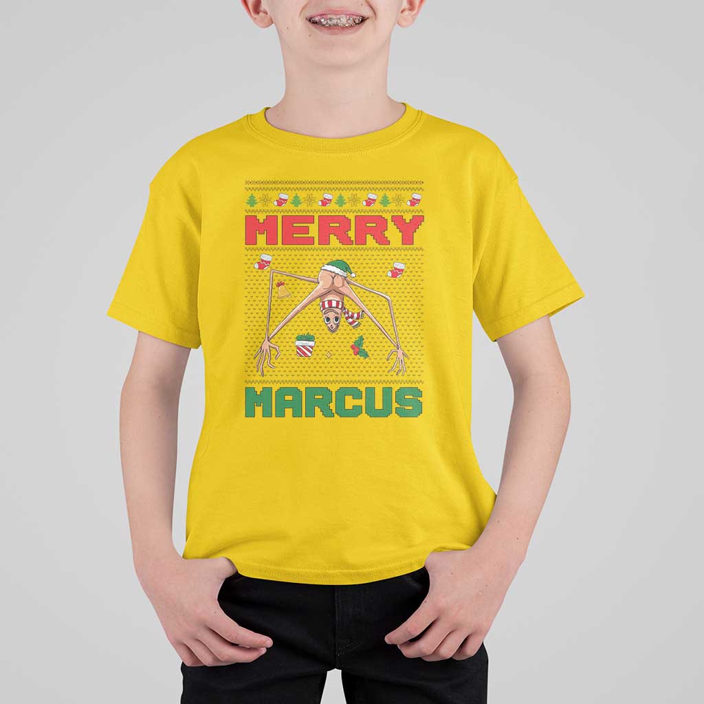 Marcus The Worm Meme Merry Marcus T Shirt For Kid Funny Ugly Christmas Gift - Wonder Print Shop