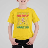 Marcus The Worm Meme Merry Marcus T Shirt For Kid Funny Ugly Christmas Gift - Wonder Print Shop