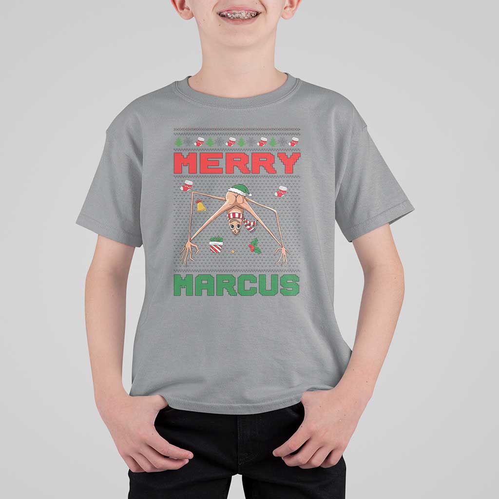 Marcus The Worm Meme Merry Marcus T Shirt For Kid Funny Ugly Christmas Gift - Wonder Print Shop