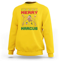 Marcus The Worm Meme Merry Marcus Sweatshirt Funny Ugly Christmas Gift - Wonder Print Shop