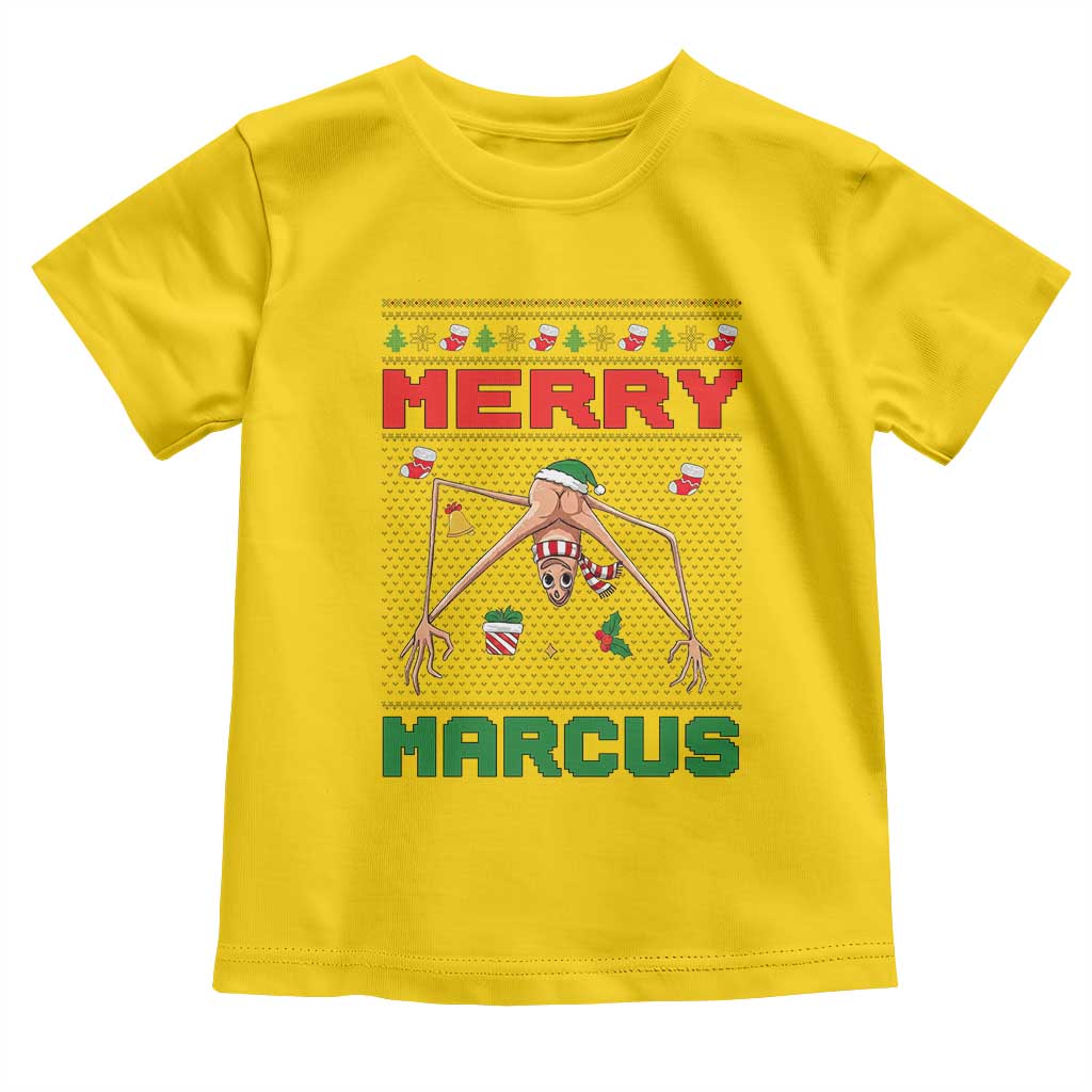 Marcus The Worm Meme Merry Marcus Toddler T Shirt Funny Ugly Christmas Gift - Wonder Print Shop