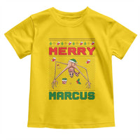 Marcus The Worm Meme Merry Marcus Toddler T Shirt Funny Ugly Christmas Gift - Wonder Print Shop