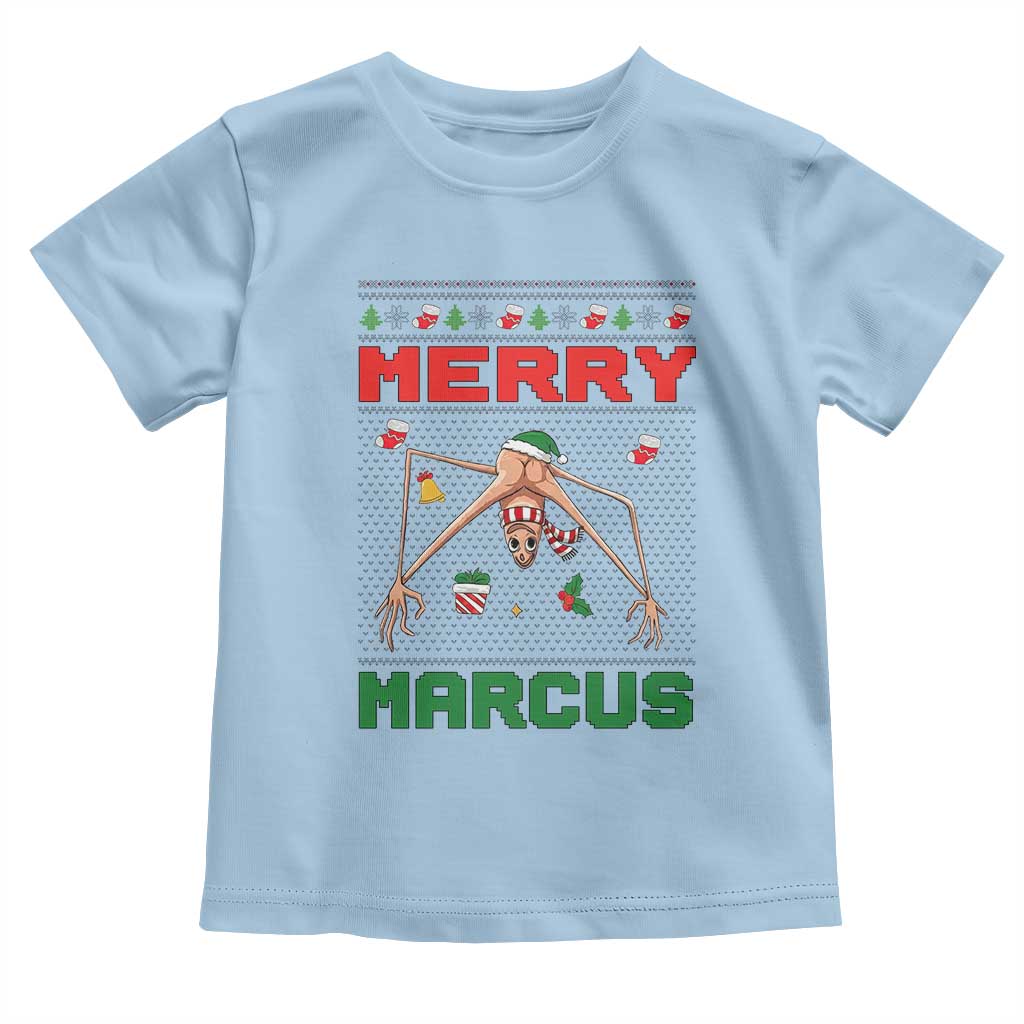 Marcus The Worm Meme Merry Marcus Toddler T Shirt Funny Ugly Christmas Gift - Wonder Print Shop