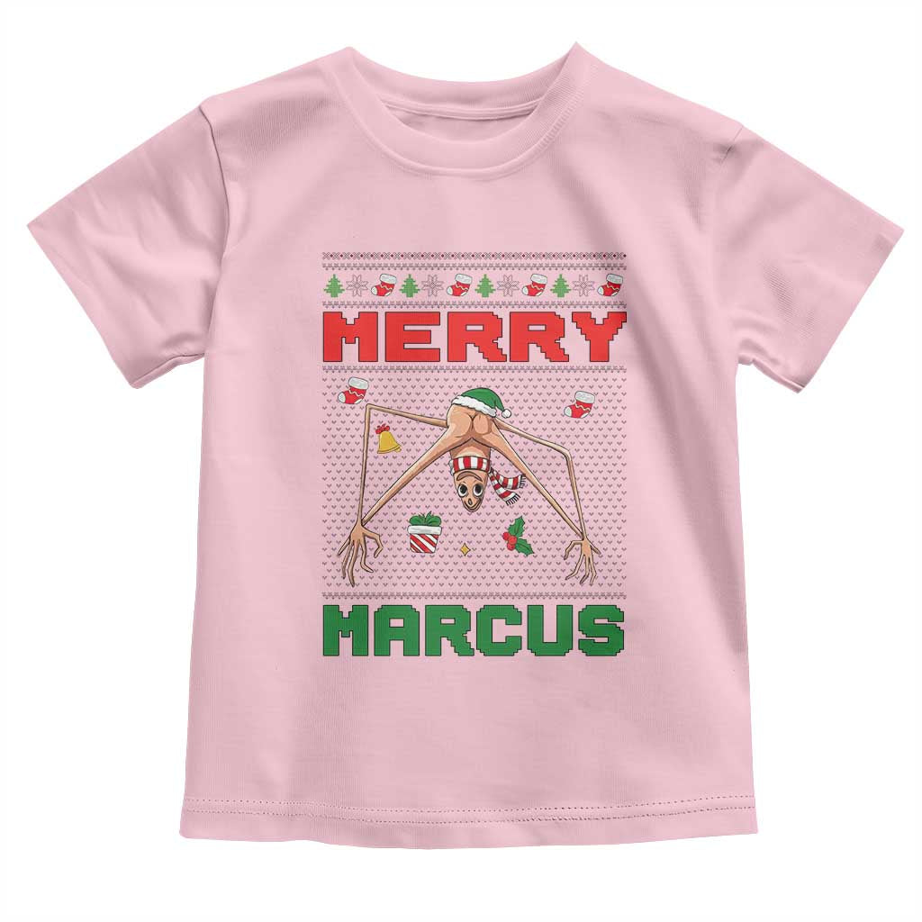 Marcus The Worm Meme Merry Marcus Toddler T Shirt Funny Ugly Christmas Gift - Wonder Print Shop