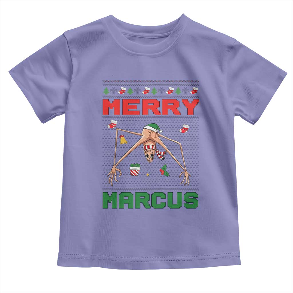 Marcus The Worm Meme Merry Marcus Toddler T Shirt Funny Ugly Christmas Gift - Wonder Print Shop
