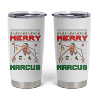 Marcus The Worm Meme Merry Marcus Tumbler Cup Funny Ugly Christmas Gift - Wonder Print Shop