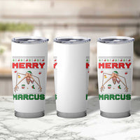 Marcus The Worm Meme Merry Marcus Tumbler Cup Funny Ugly Christmas Gift - Wonder Print Shop