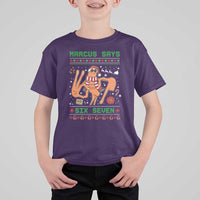 Marcus Says Six Seven T Shirt For Kid Funny Ugly Christmas Meme Gift - Wonder Print Shop