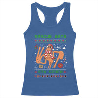 Marcus Says Six Seven Racerback Tank Top Funny Ugly Christmas Meme Gift - Wonder Print Shop